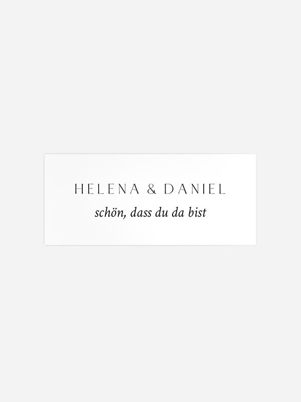 Geschenkaufkleber Hochzeit Einfach stilvoll