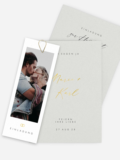 Hochzeitseinladung Elegant Script