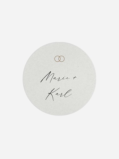 Geschenkaufkleber Hochzeit Elegant Script