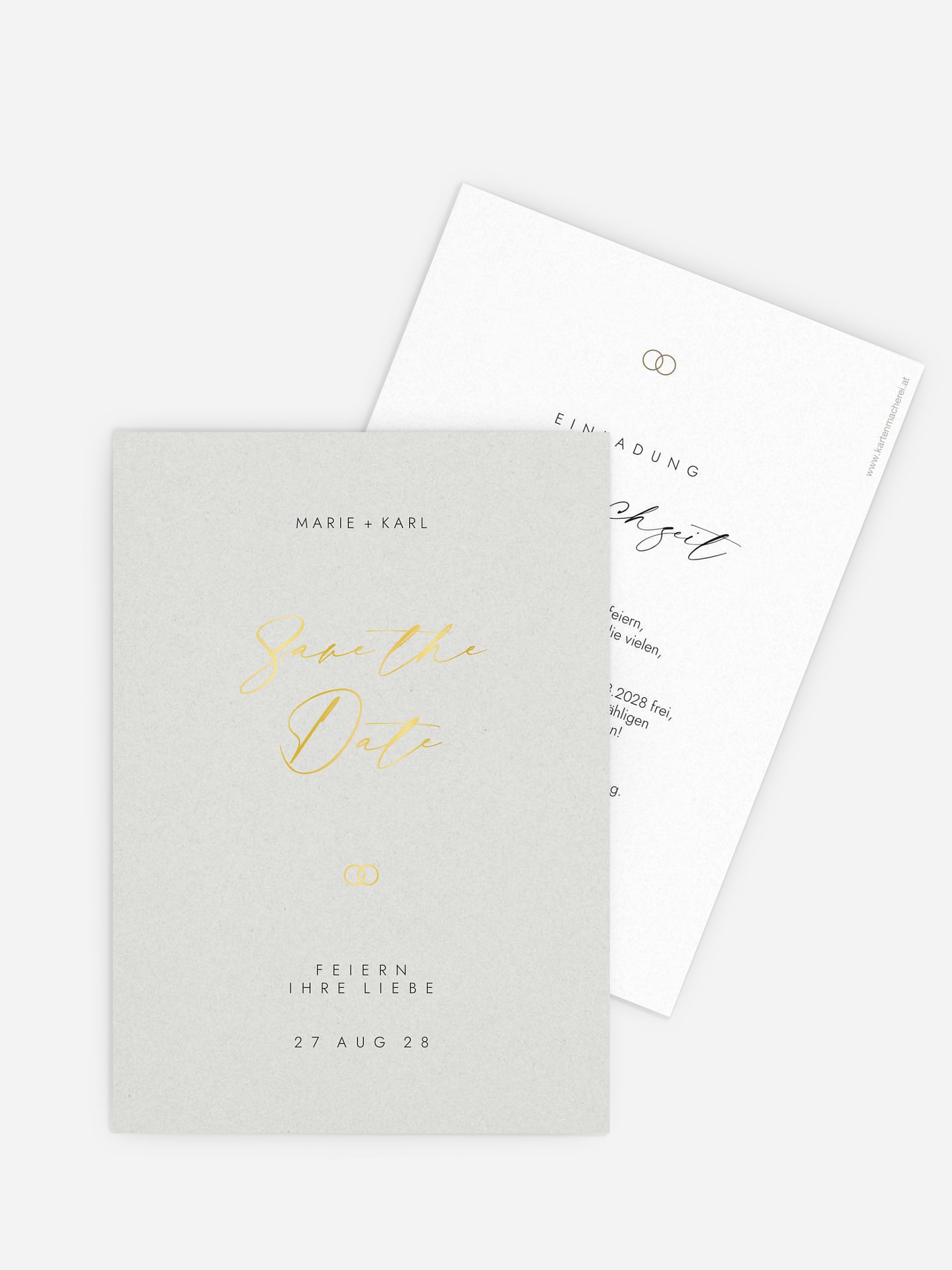 Save-the-Date Karte Elegant Script
