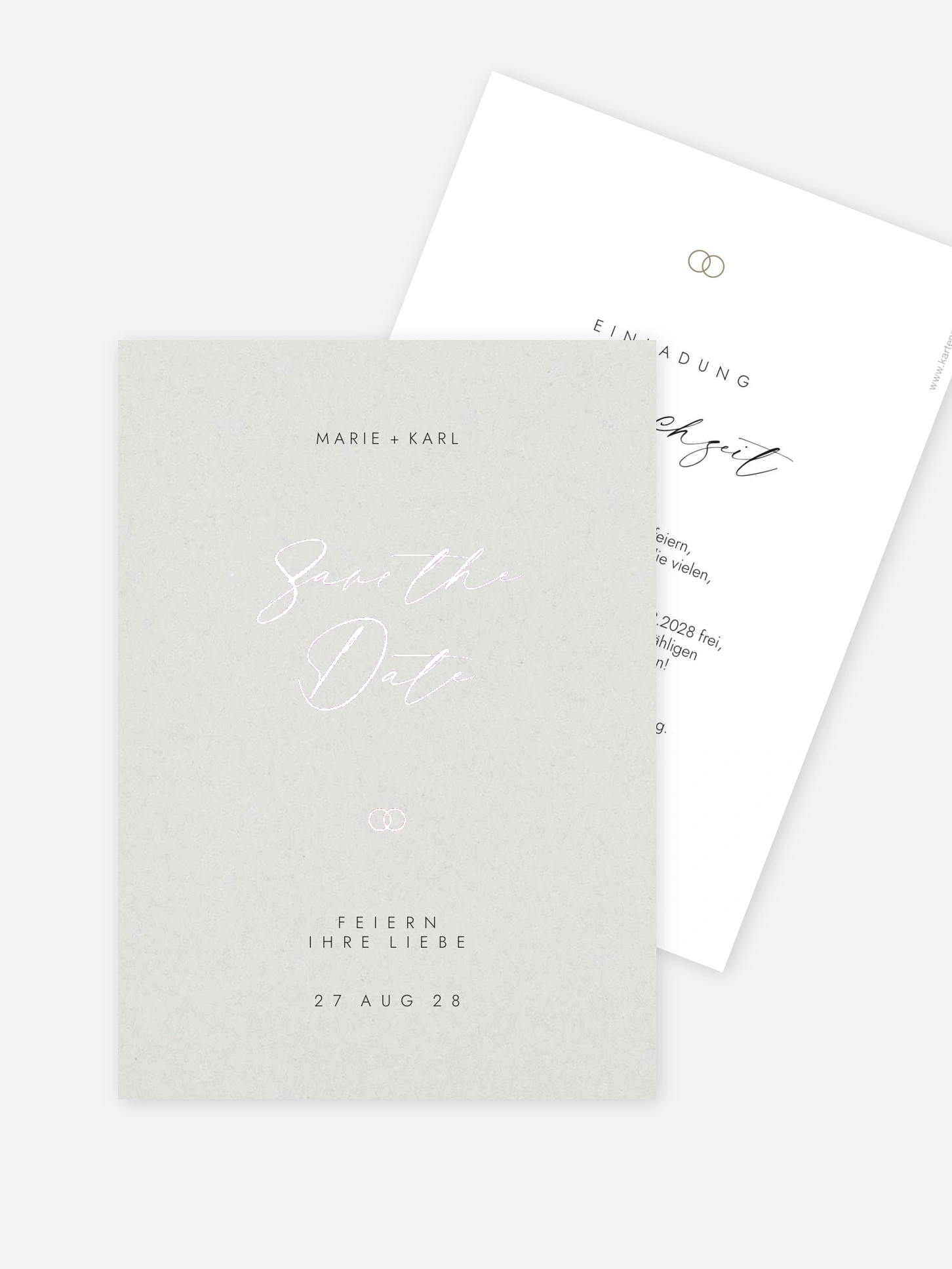 Save-the-Date Karte Elegant Script