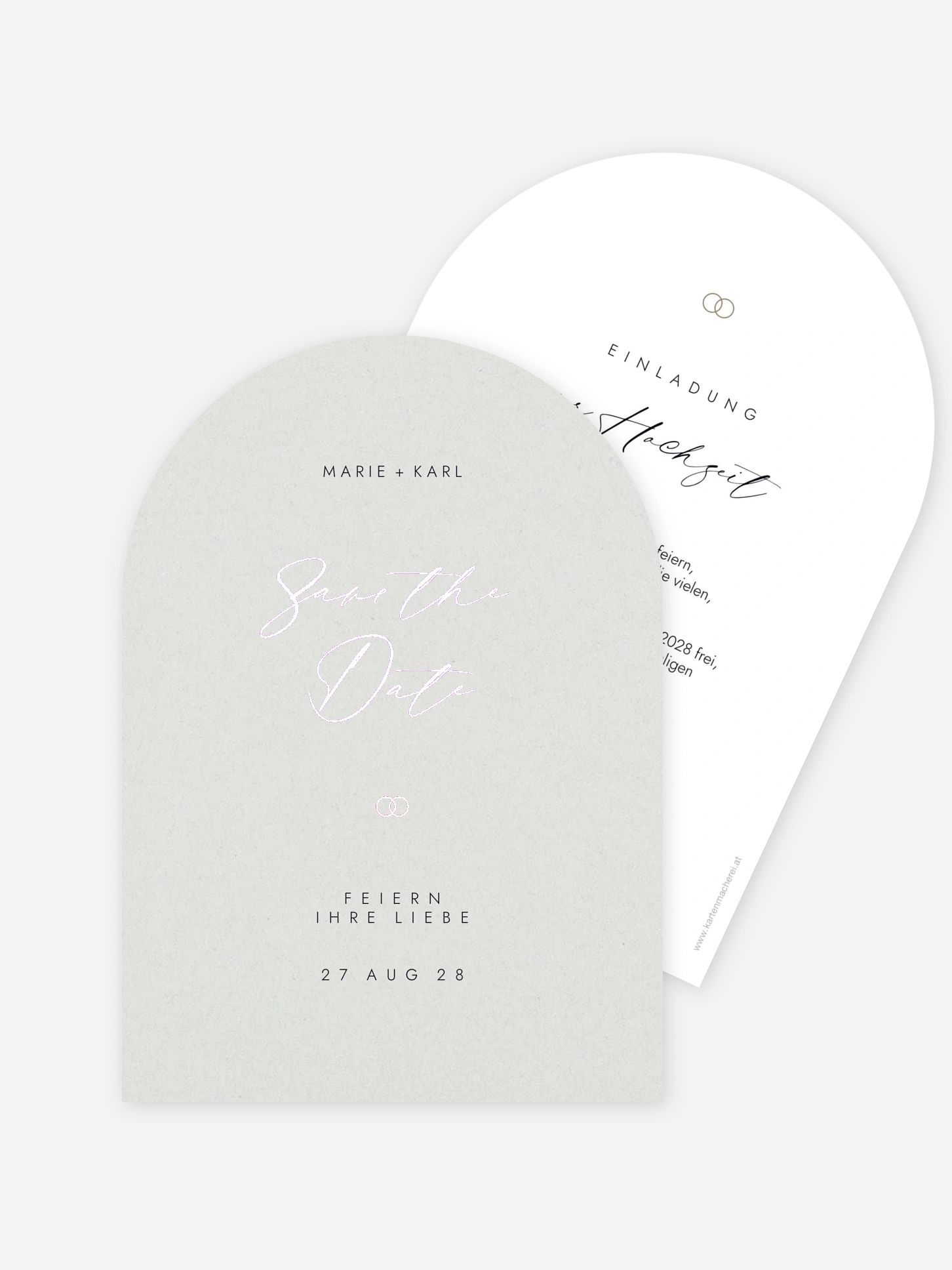 Save-the-Date Karte Elegant Script