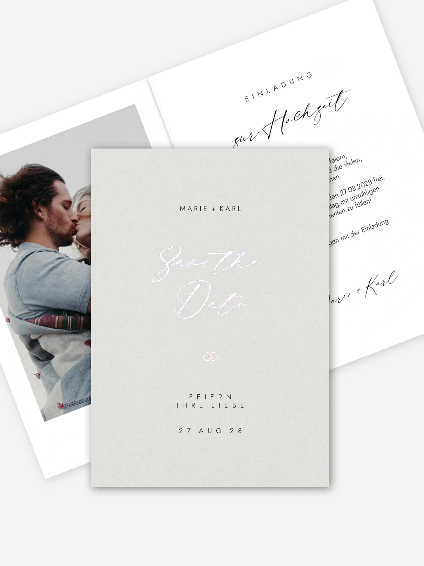 Save-the-Date Karte Elegant Script