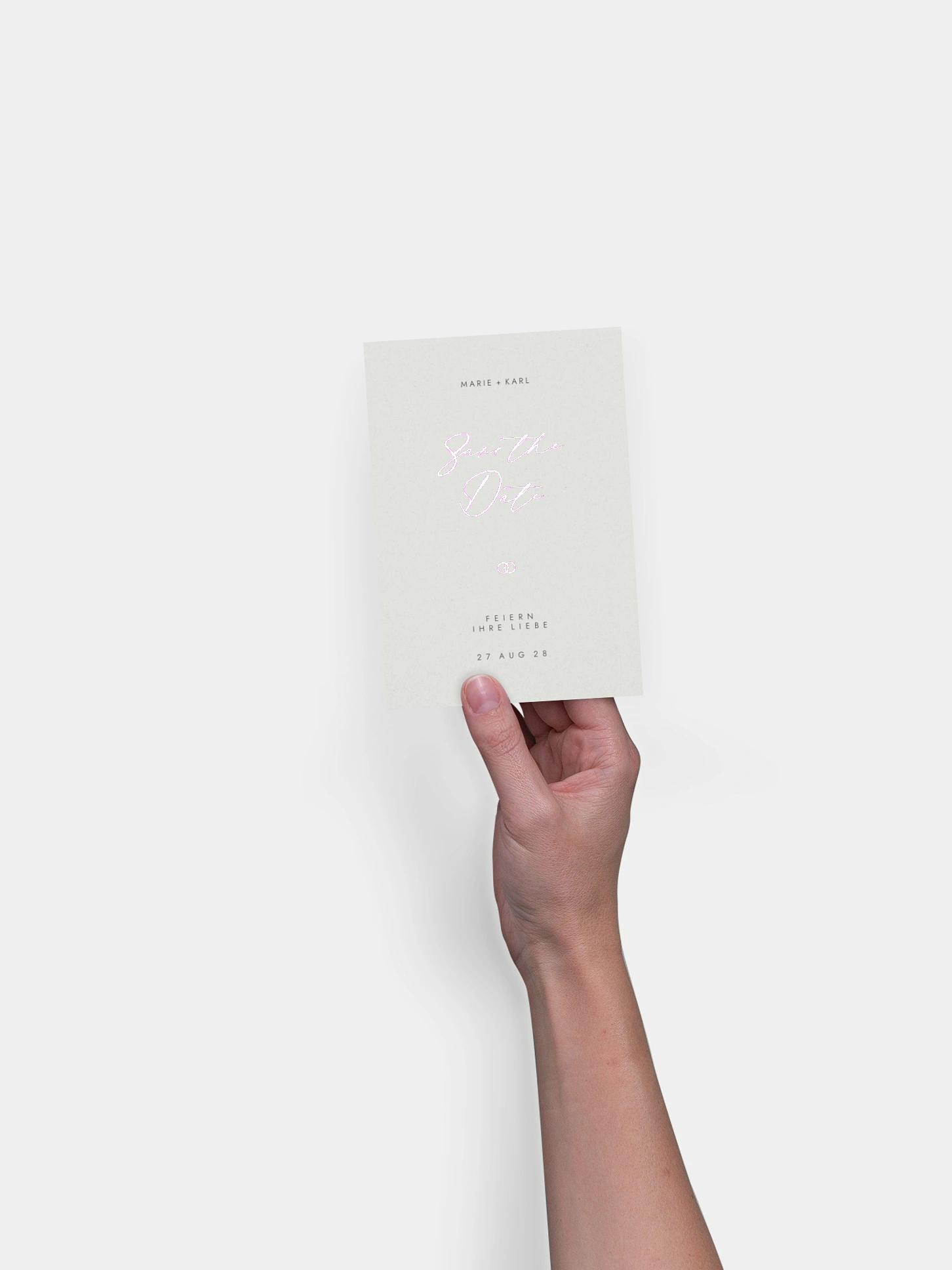 Save-the-Date Karte Elegant Script