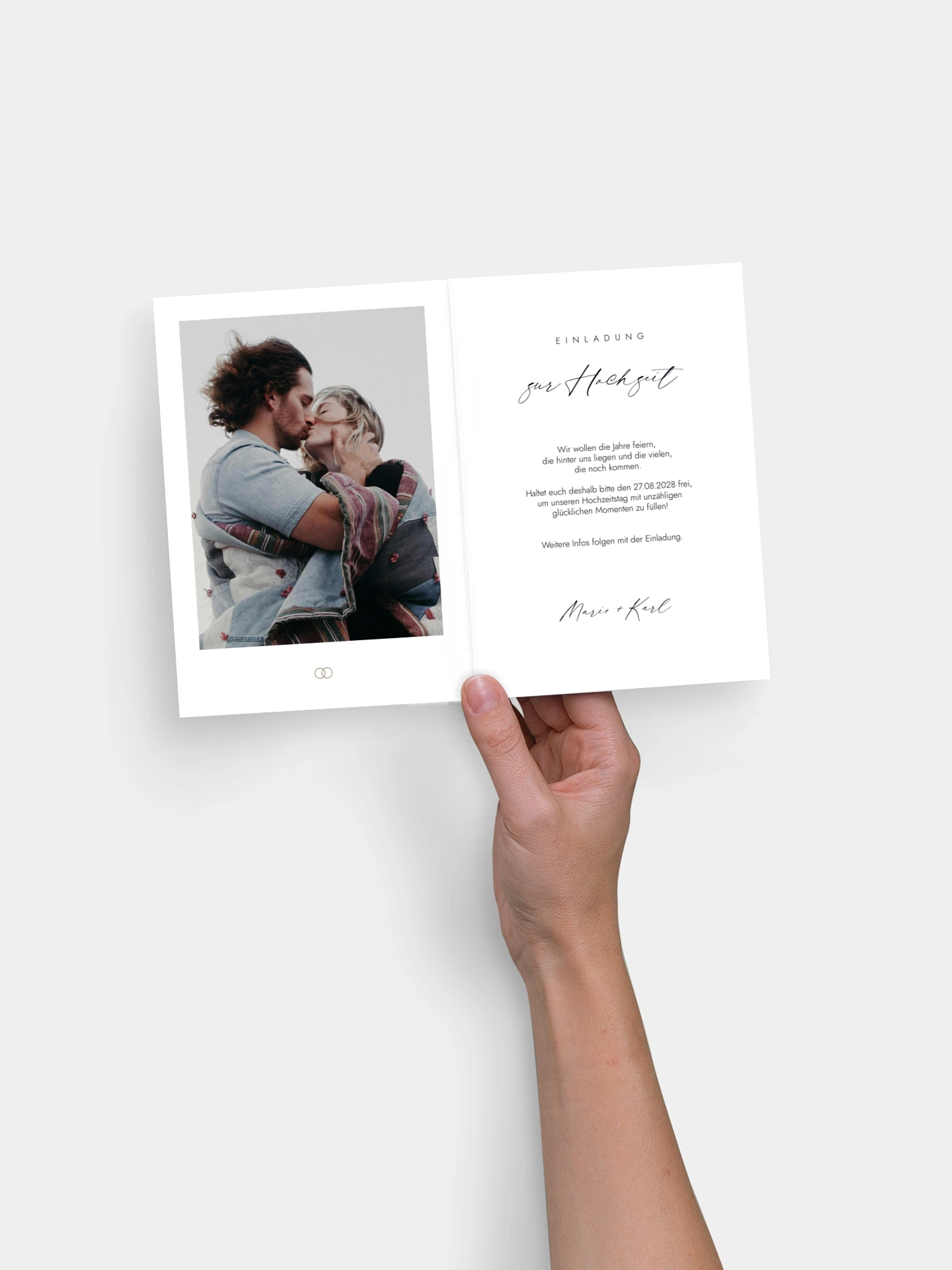 Save-the-Date Karte Elegant Script