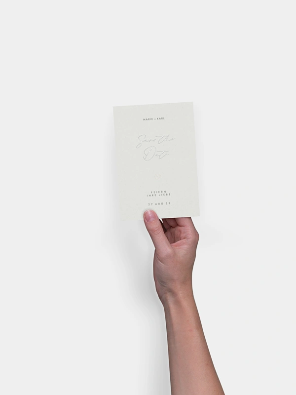 Save-the-Date Karte Elegant Script