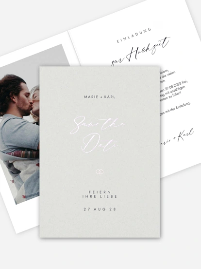 Save-the-Date Karte Elegant Script