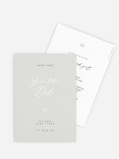 Save-the-Date Karte Elegant Script
