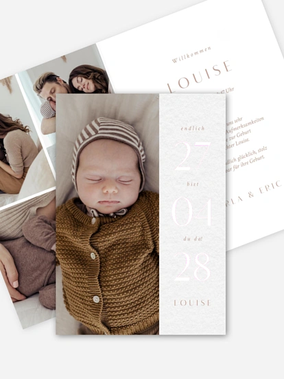 Geburtskarte Bold Simplicity