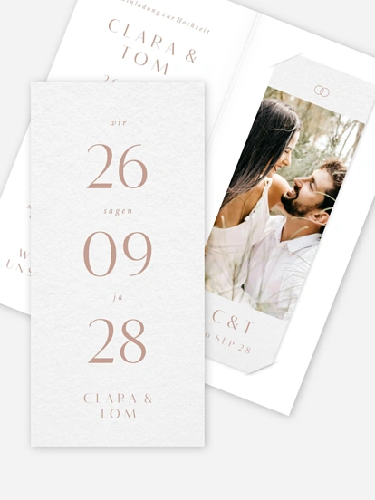 Hochzeitseinladung Bold Simplicity