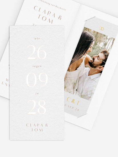 Hochzeitseinladung Bold Simplicity