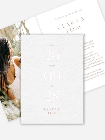 Hochzeitseinladung Bold Simplicity
