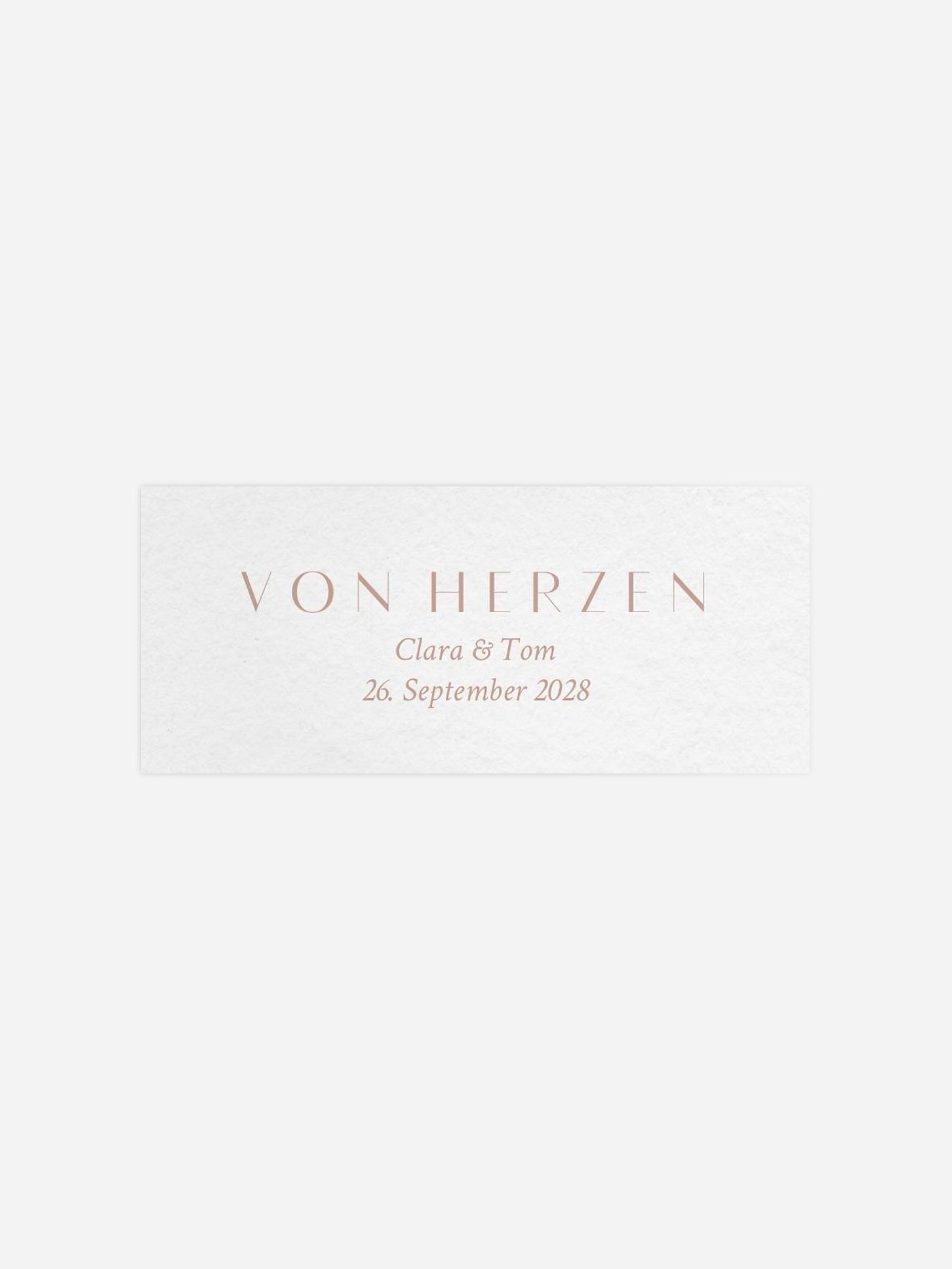 Geschenkaufkleber Hochzeit Bold Simplicity
