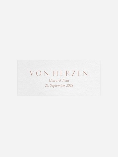 Geschenkaufkleber Hochzeit Bold Simplicity