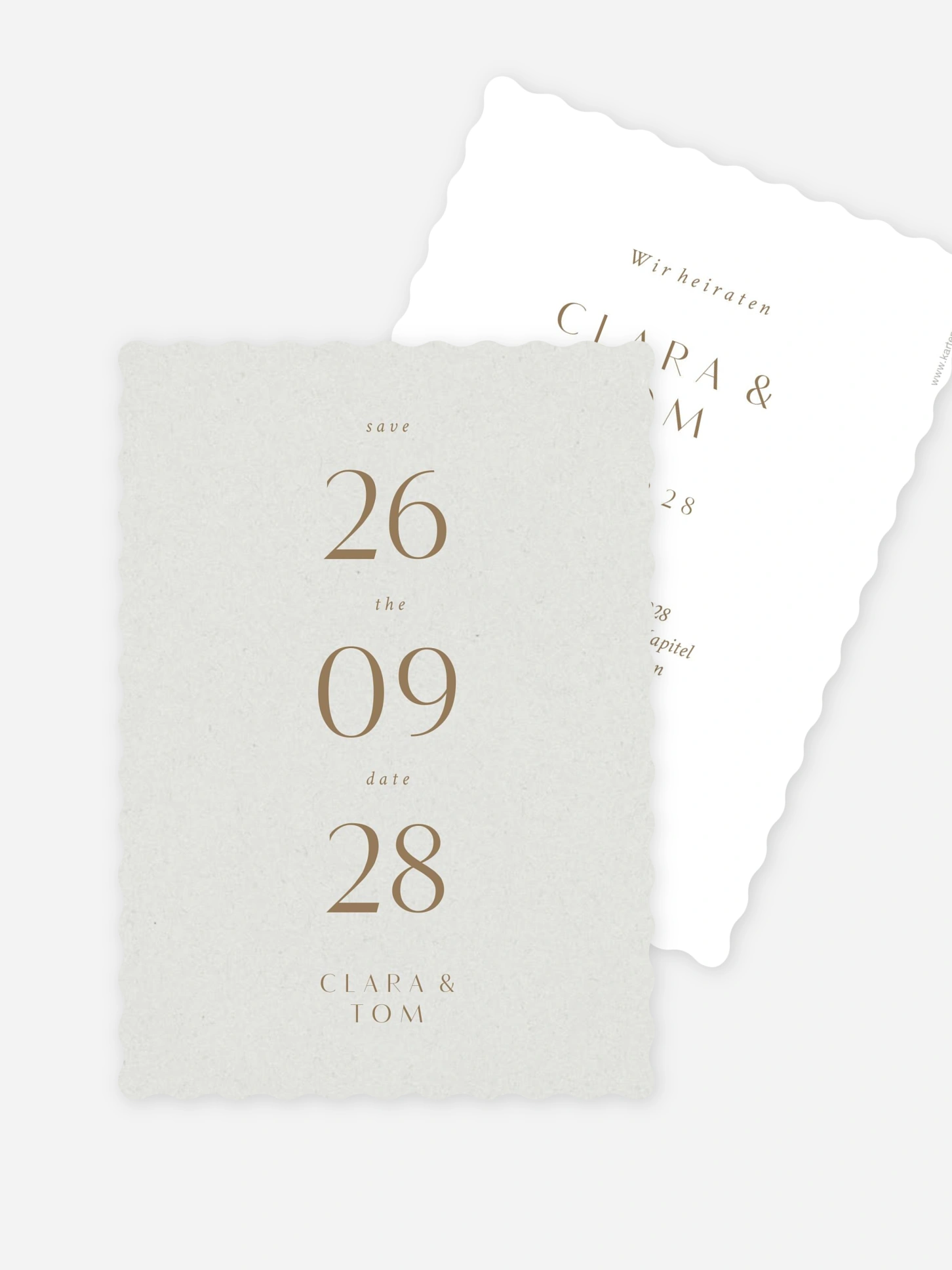 Save-the-Date Karte Bold Simplicity