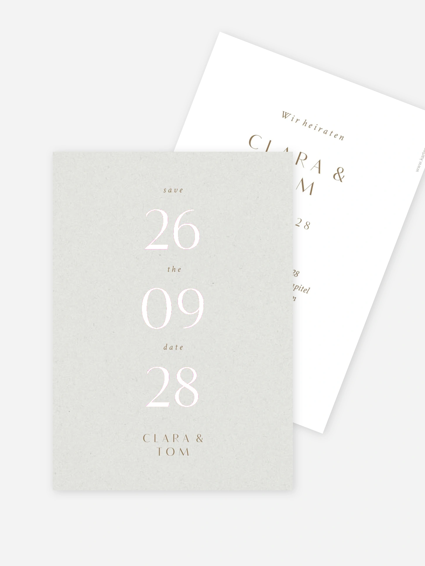 Save-the-Date Karte Bold Simplicity