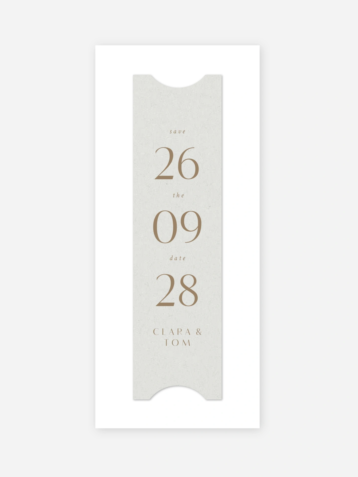 Save-the-Date Karte Bold Simplicity