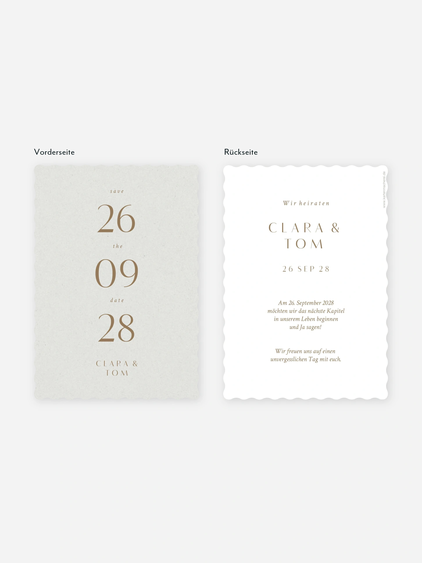 Save-the-Date Karte Bold Simplicity