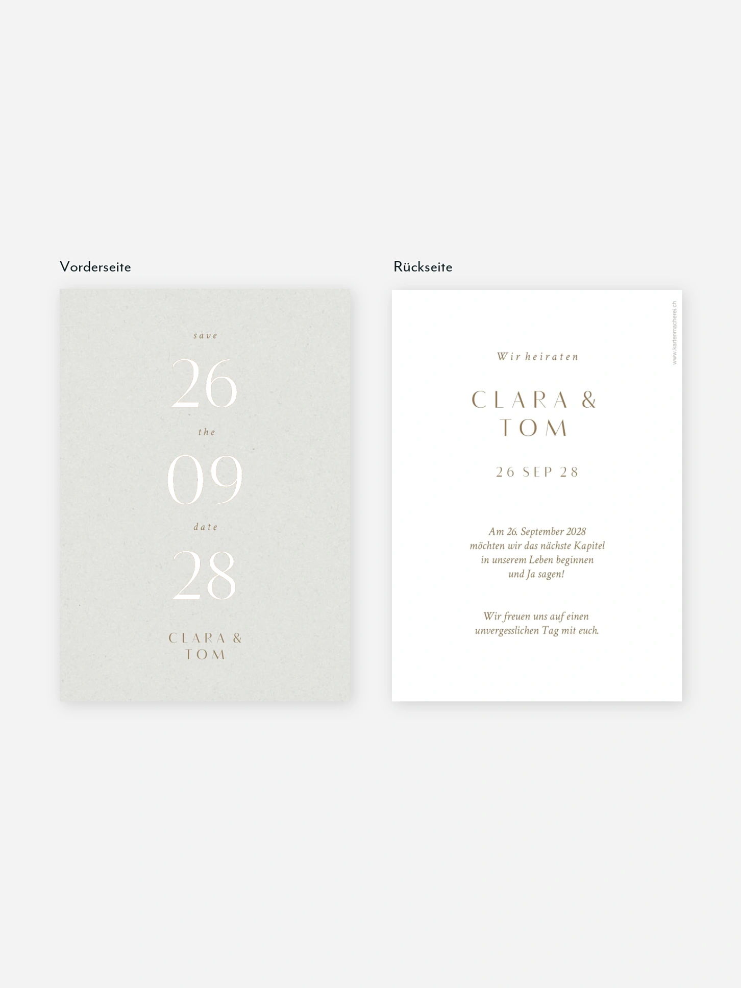 Save-the-Date Karte Bold Simplicity