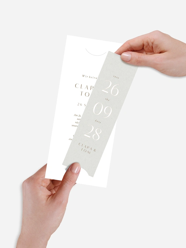 Save-the-Date Karte Bold Simplicity