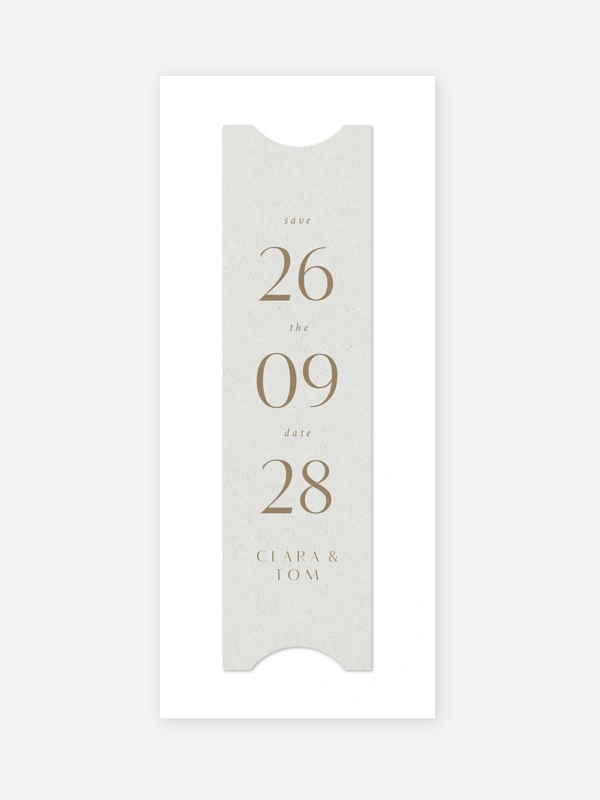 Save-the-Date Karte Bold Simplicity