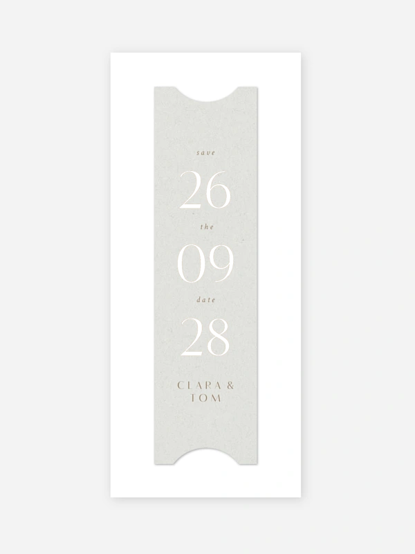 Save-the-Date Karte Bold Simplicity