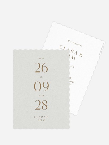 Save-the-Date Karte Bold Simplicity
