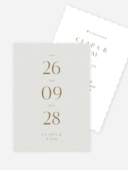 Save-the-Date Karte Bold Simplicity