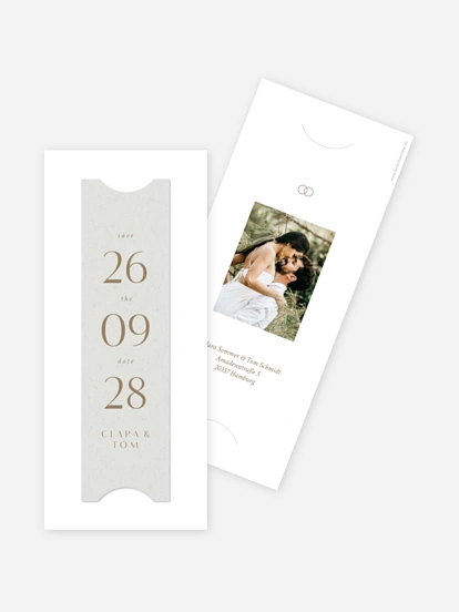 Save-the-Date Karte Bold Simplicity