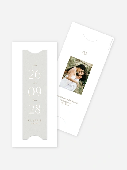Save-the-Date Karte Bold Simplicity