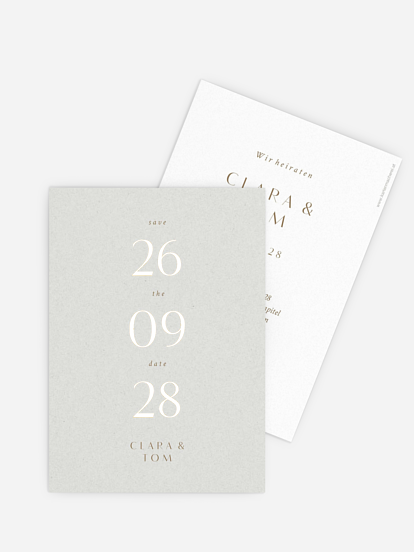 Save-the-Date Karte Bold Simplicity
