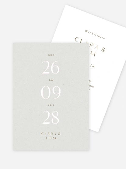 Save-the-Date Karte Bold Simplicity