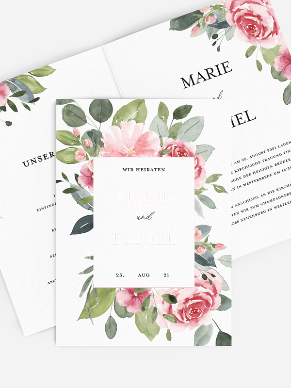Hochzeitseinladung Rosie
