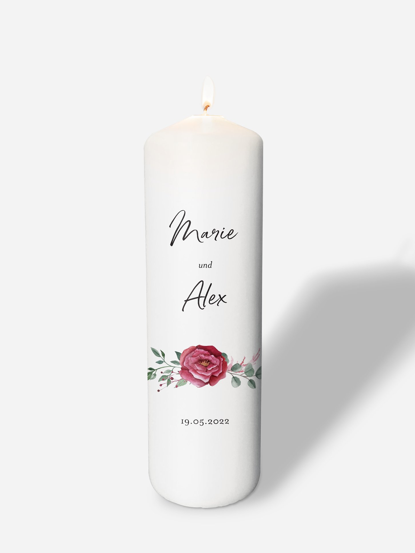Hochzeitskerze Rose Bouquet