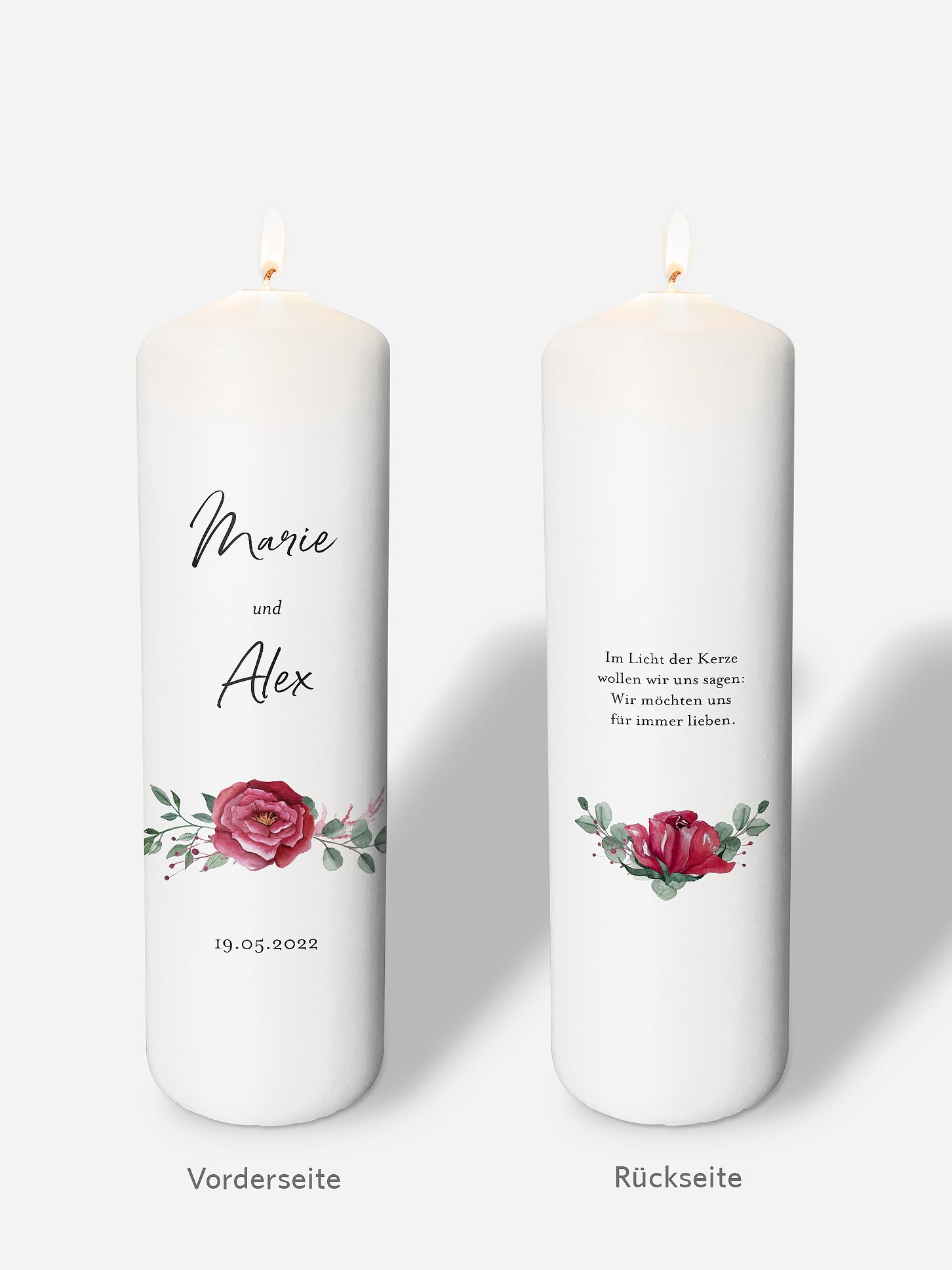 Hochzeitskerze Rose Bouquet