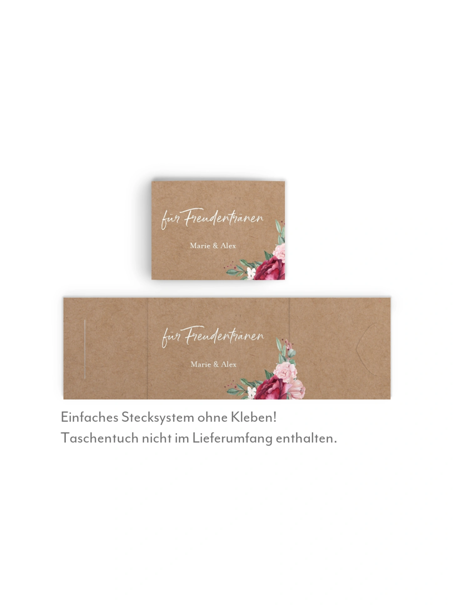 Freudentränen-Taschentücher Rose Bouquet