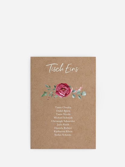 Sitzplan Kreativ Rose Bouquet