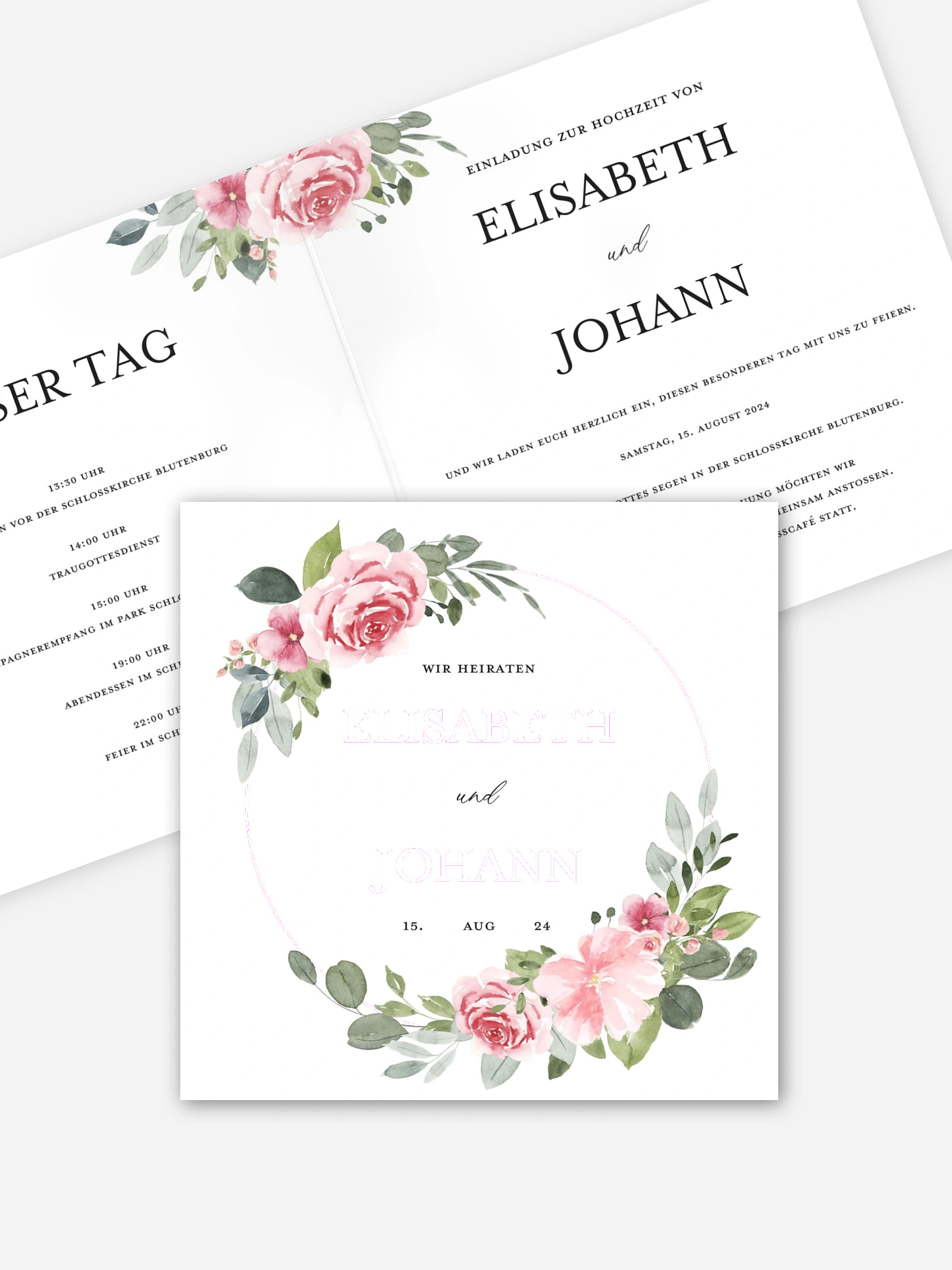 Hochzeitseinladung Rosalie