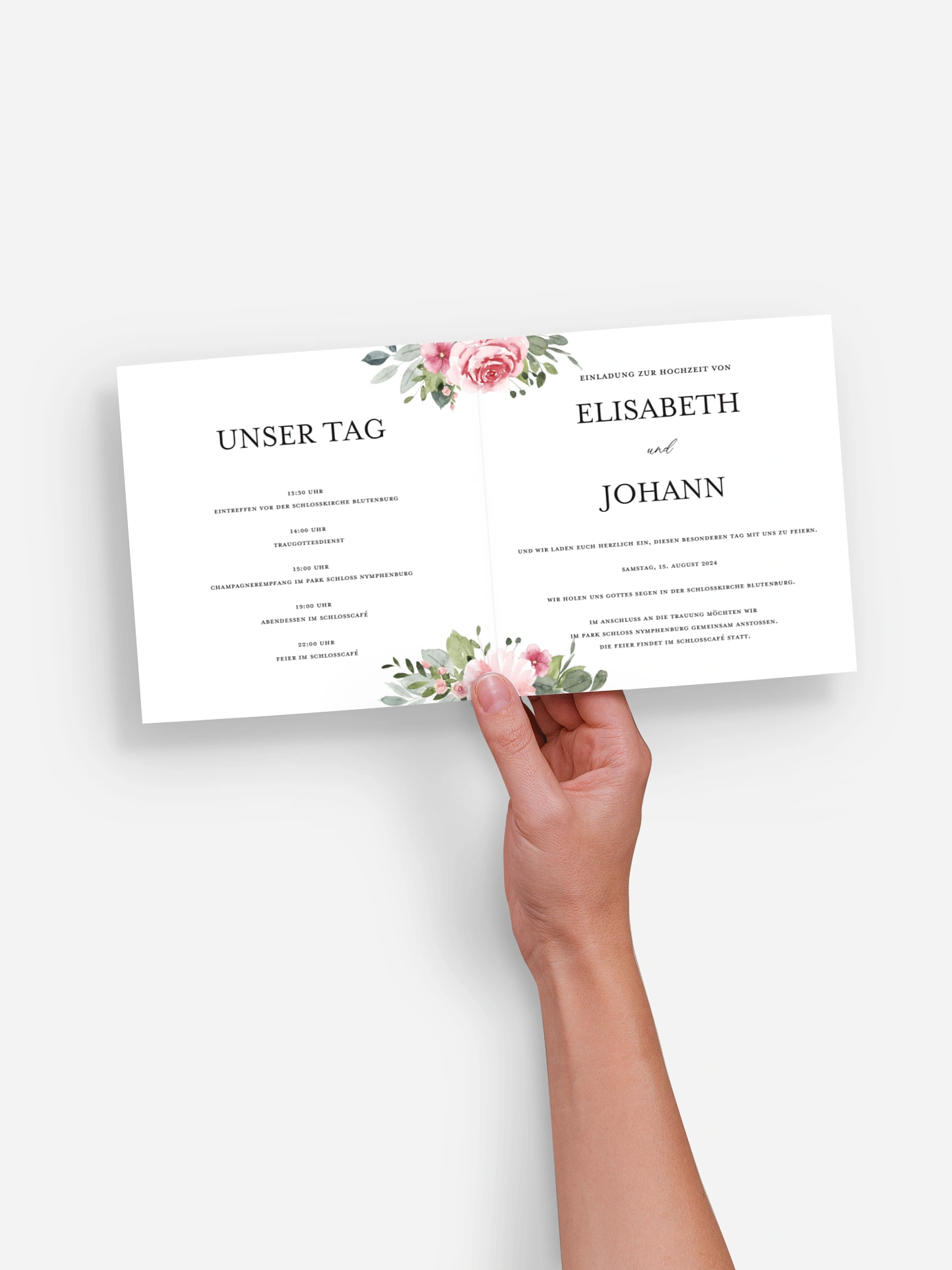 Hochzeitseinladung Rosalie
