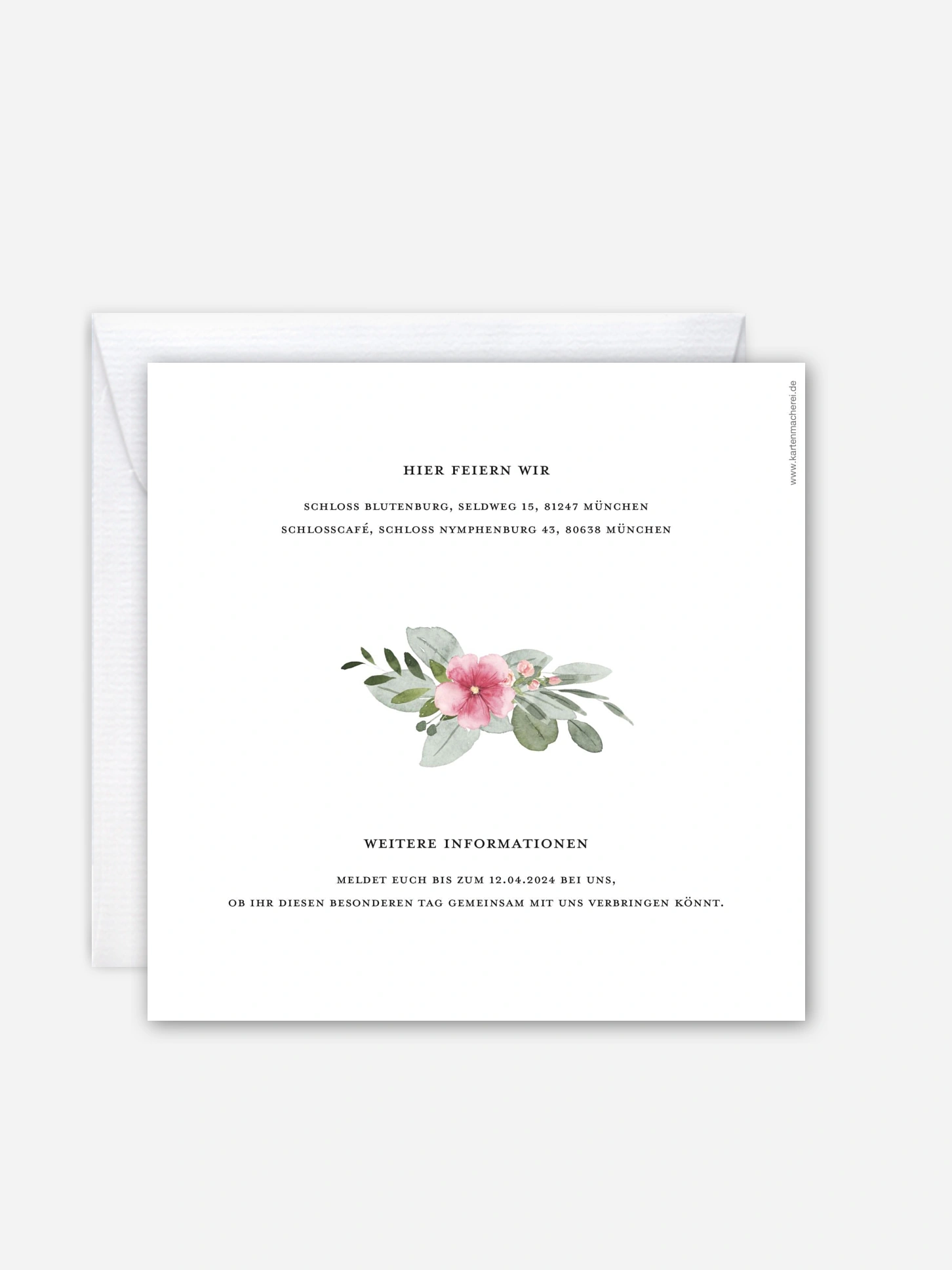 Hochzeitseinladung Rosalie