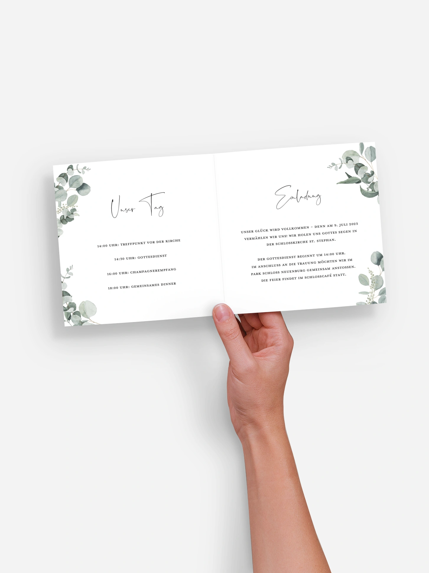 Hochzeitseinladung Eucalyptus Love