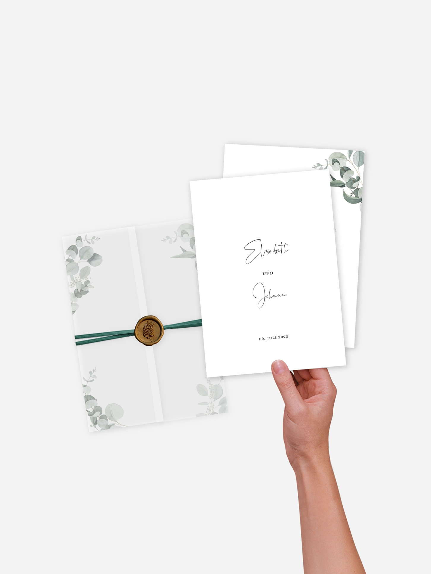 Hochzeitseinladung Eucalyptus Love