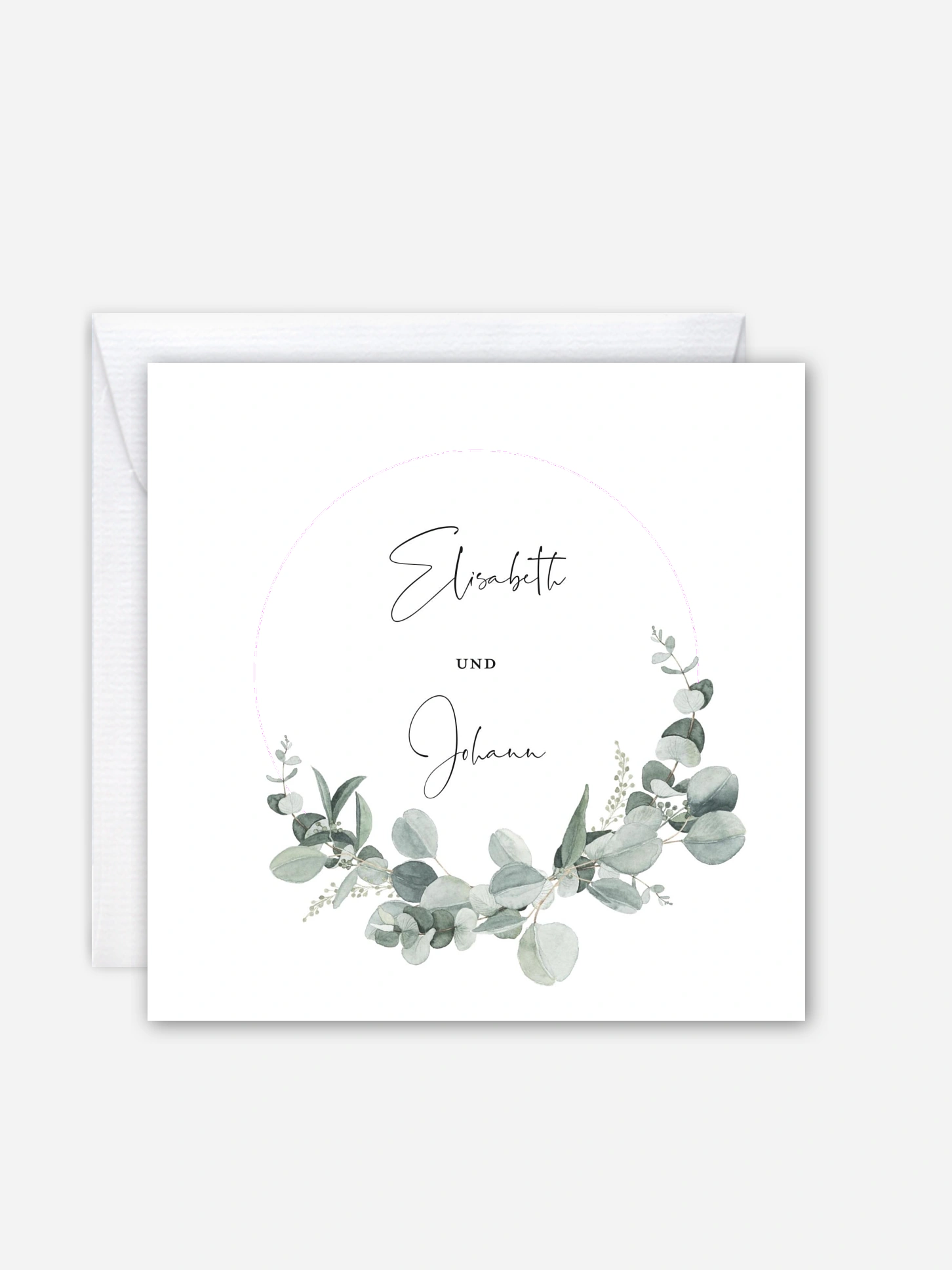 Hochzeitseinladung Eucalyptus Love