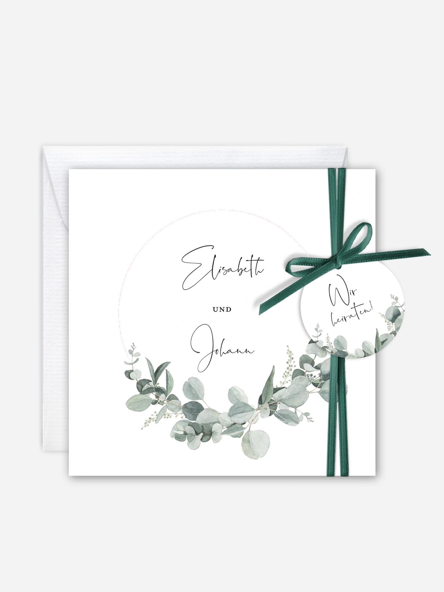 Hochzeitseinladung Eucalyptus Love