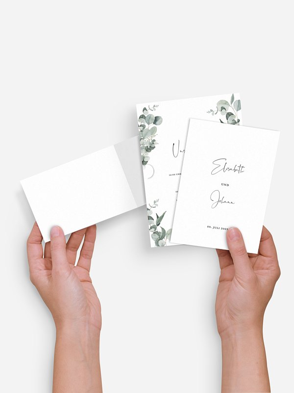 Hochzeitseinladung Eucalyptus Love