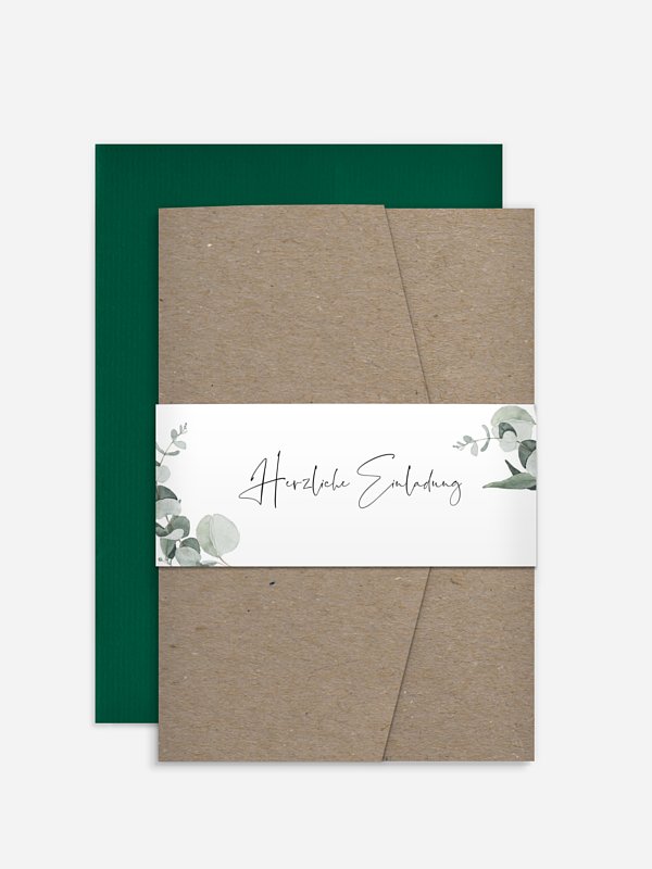 Hochzeitseinladung Eucalyptus Love