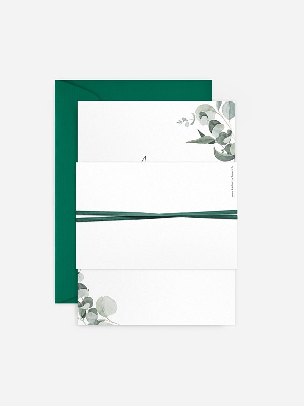 Hochzeitseinladung Eucalyptus Love