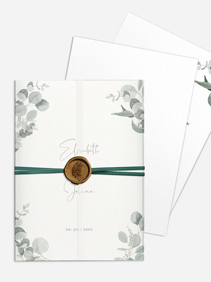 Hochzeitseinladung Eucalyptus Love