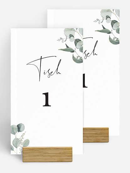 Tischnummer Eucalyptus Love