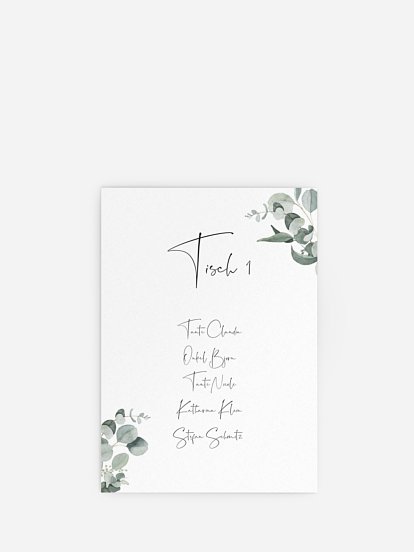Sitzplan Kreativ Eucalyptus Love
